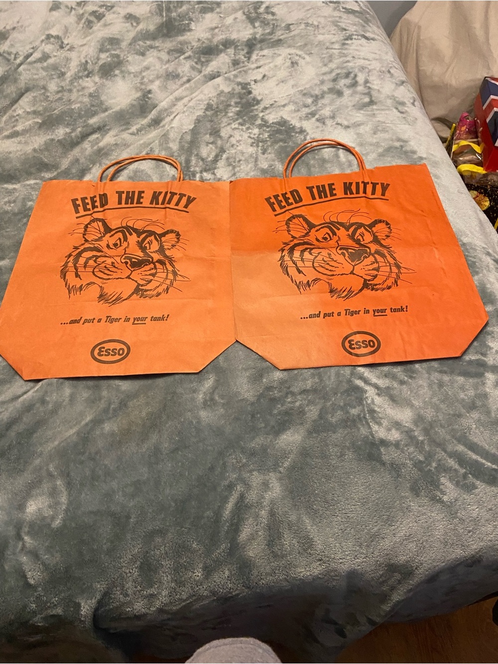 'Feed The Kitty' Orange Reusable Gift Tote Bag